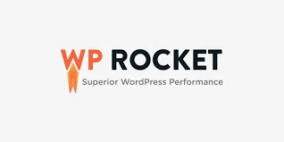 Logo du plugin WP Rocket pour l’optimisation de la vitesse et du cache sur WordPress